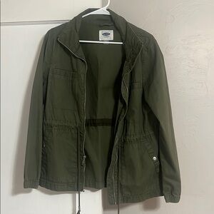 Army green bomber jacket